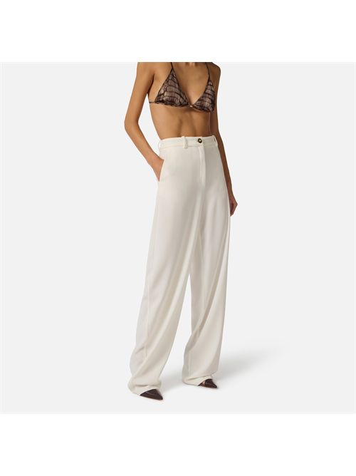 Pants woman ivory ELISABETTA FRANCHI | PA17861E2/360